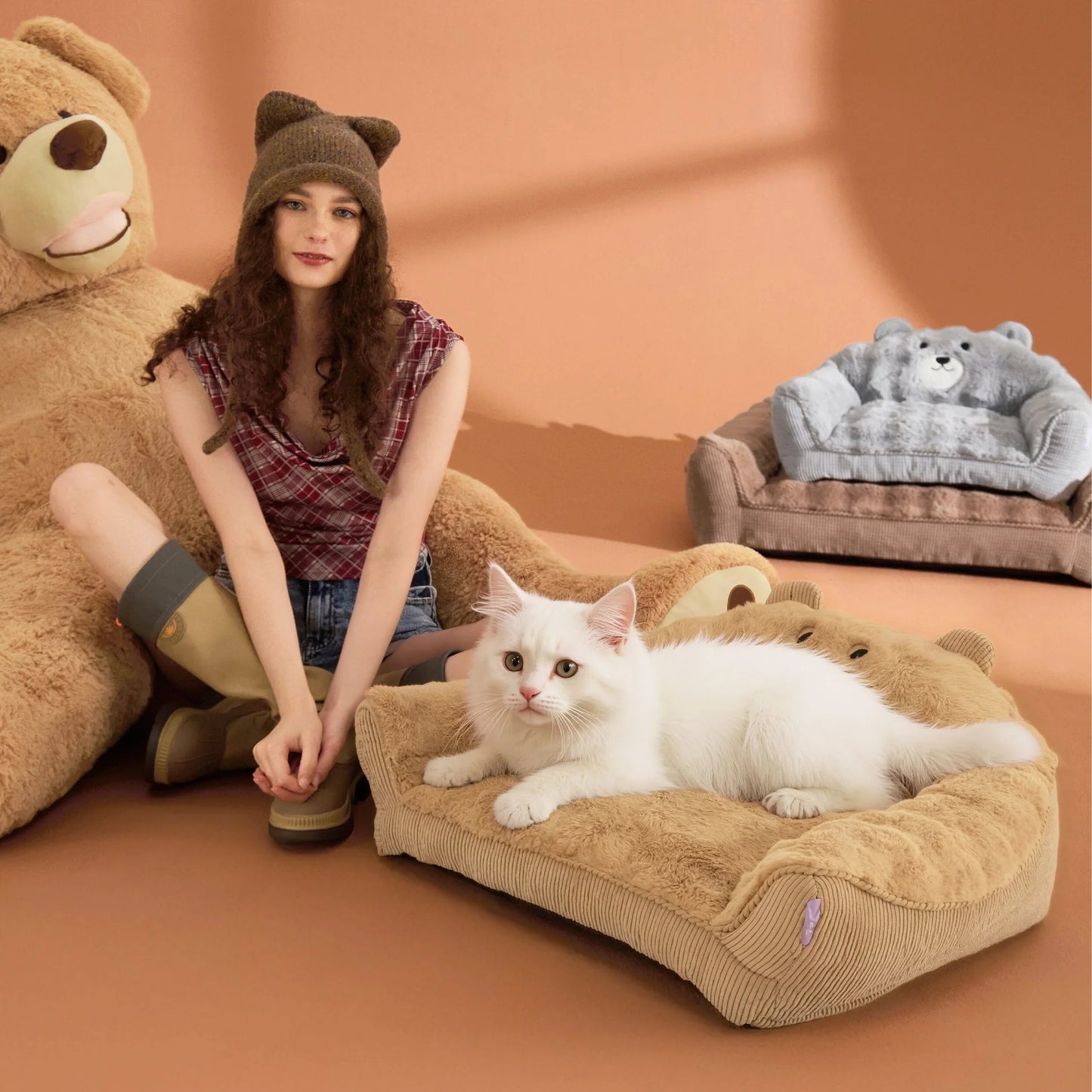 Lesure Cute Bear Pet Couch