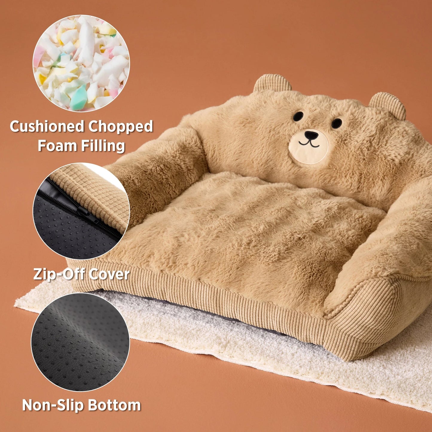 Lesure Cute Bear Pet Couch