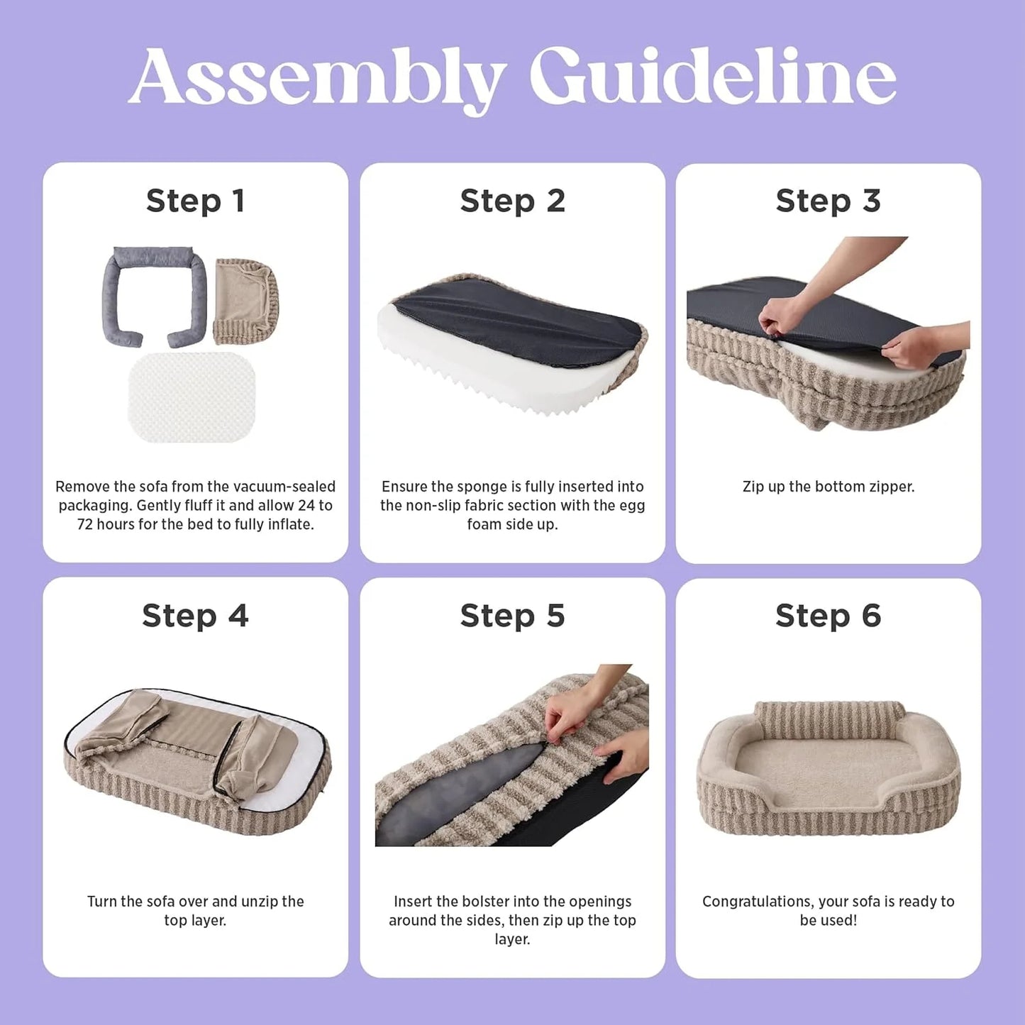 Lesure High Back Pet Sofa