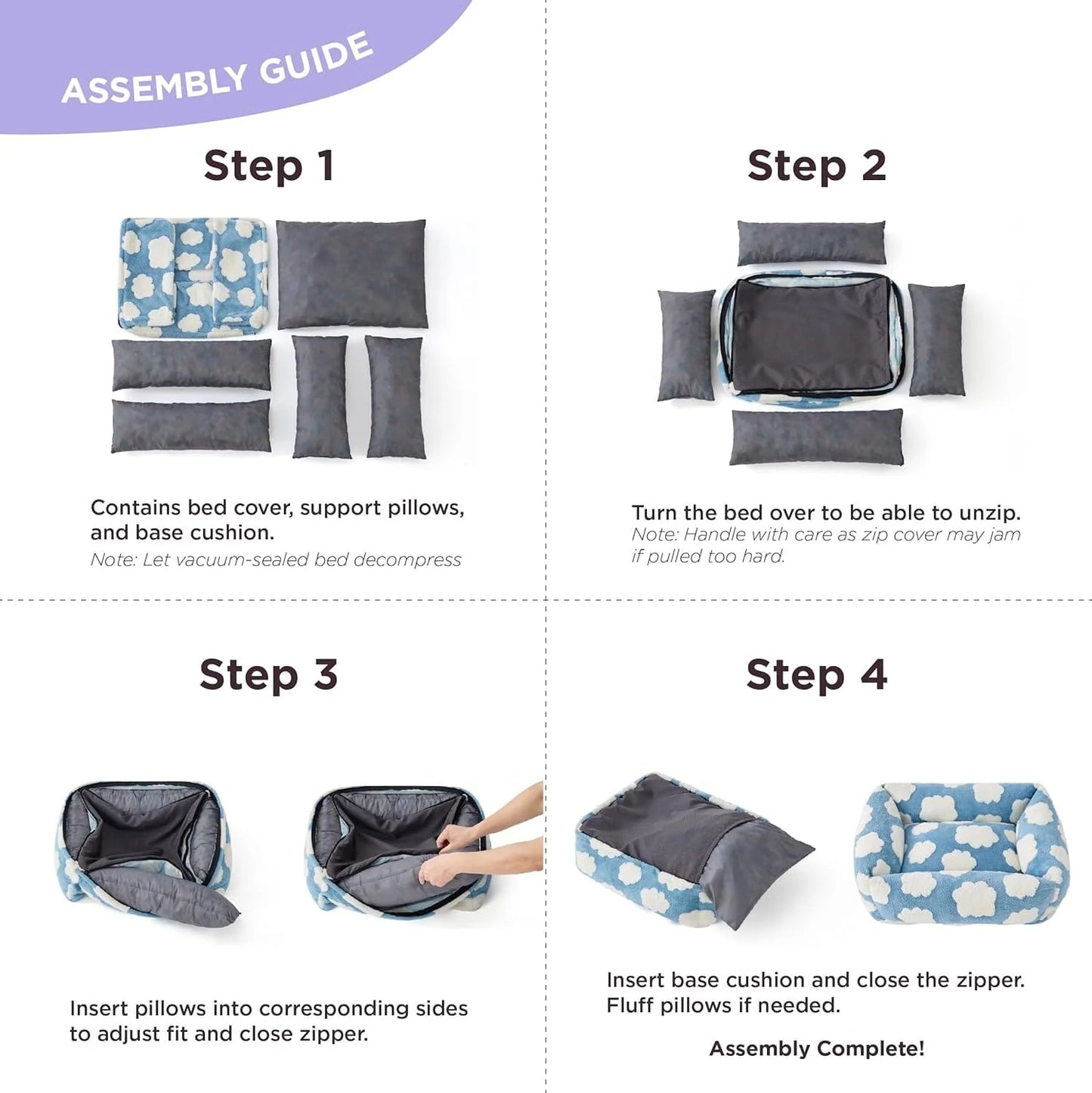 Lesure Rectangle Pet Bed