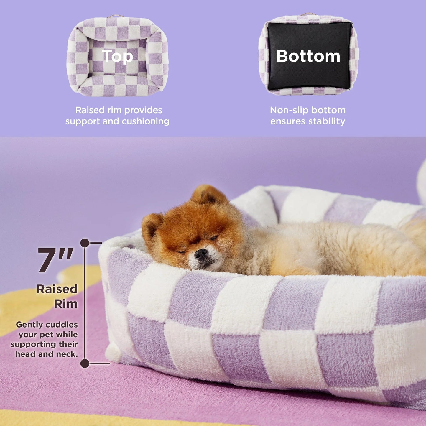 Lesure Rectangle Pet Bed